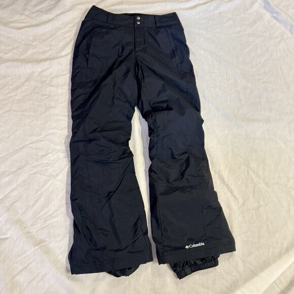 Columbia Ski Pants Women's XS Black Snow Snowboard Slope Seeker Pockets Fleece - Picture 1 of 13